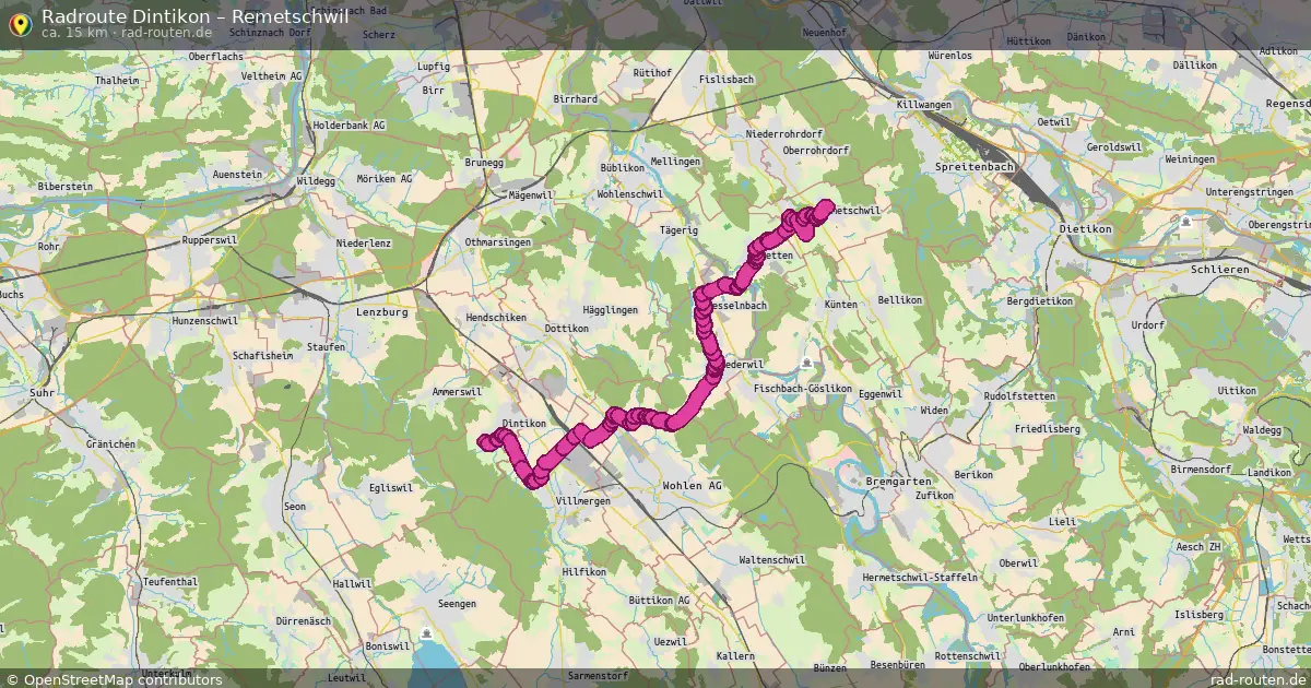Radtour Dintikon – Remetschwil