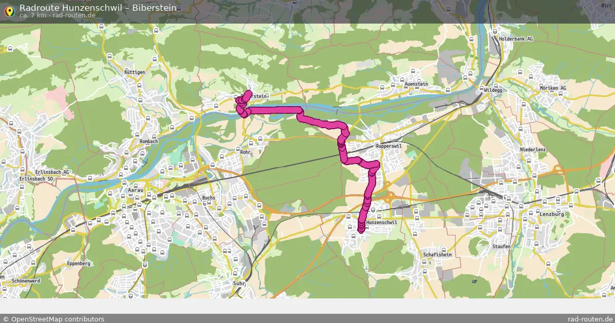 Radtour Hunzenschwil – Biberstein