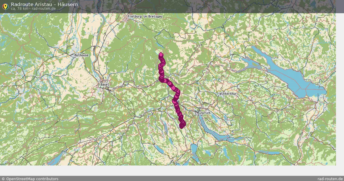 Radtour Aristau – Häusern