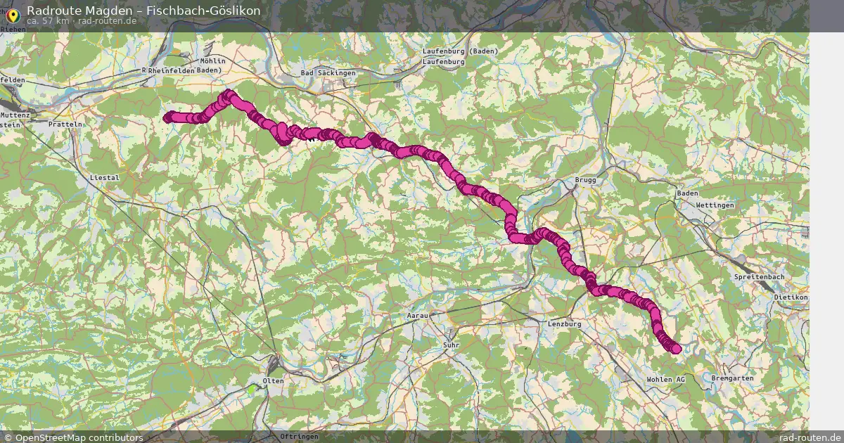 Radtour Magden – Fischbach-Göslikon