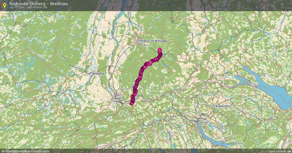 Fahrradroute Olsberg – Breitnau