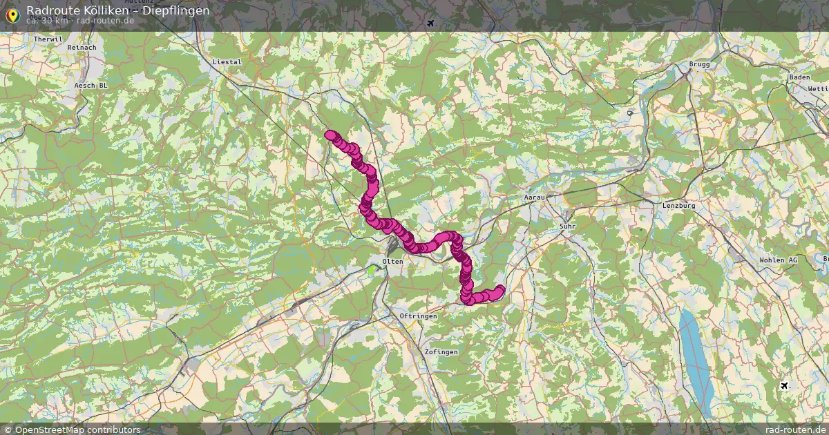 Radtour Kölliken – Diepflingen