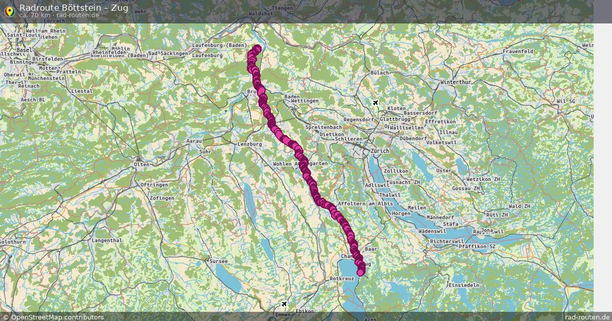 Radtour Böttstein – Zug