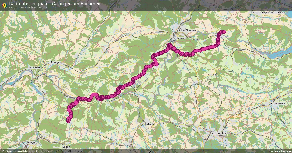 Radtour Lengnau – Gailingen Am Hochrhein