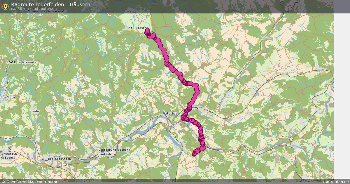 Radtour Tegerfelden – Häusern
