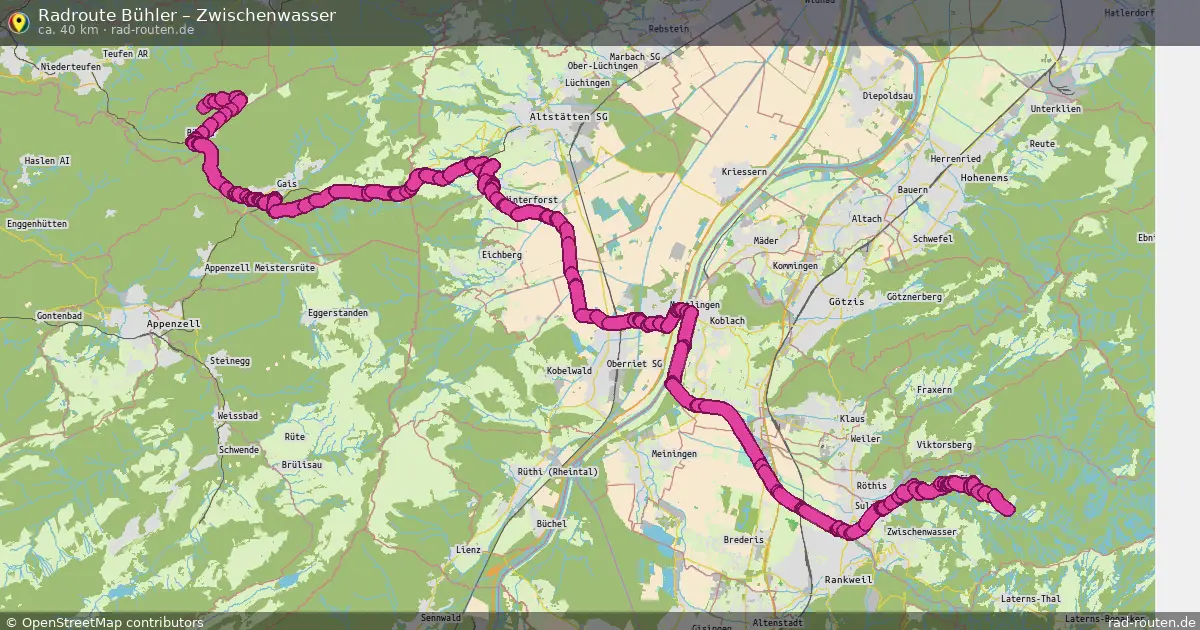 Radtour Bühler – Zwischenwasser