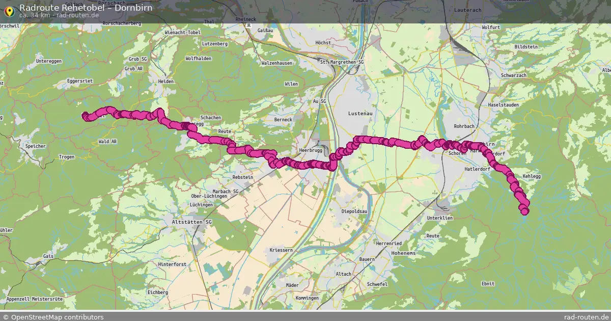 Radtour Rehetobel – Dornbirn