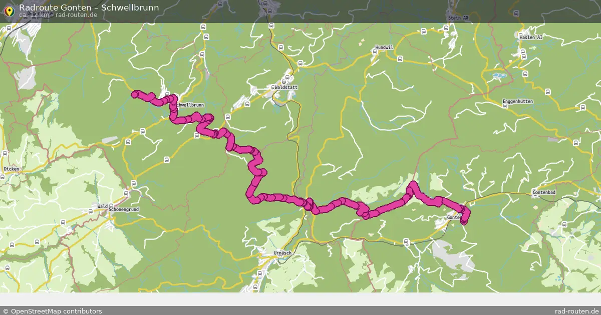 Radtour Gonten – Schwellbrunn