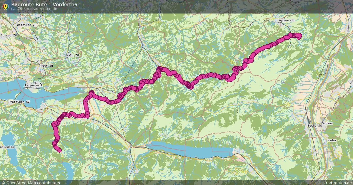 Radtour Rüte – Vorderthal