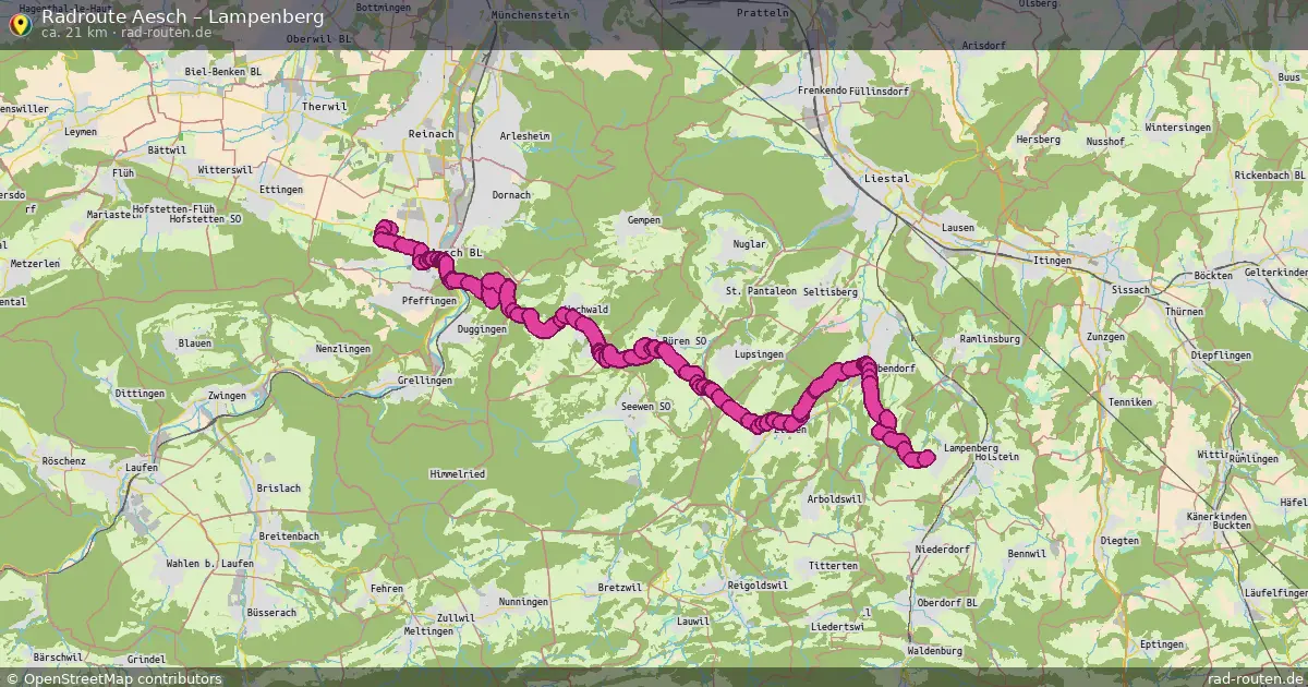 Radtour Aesch – Lampenberg