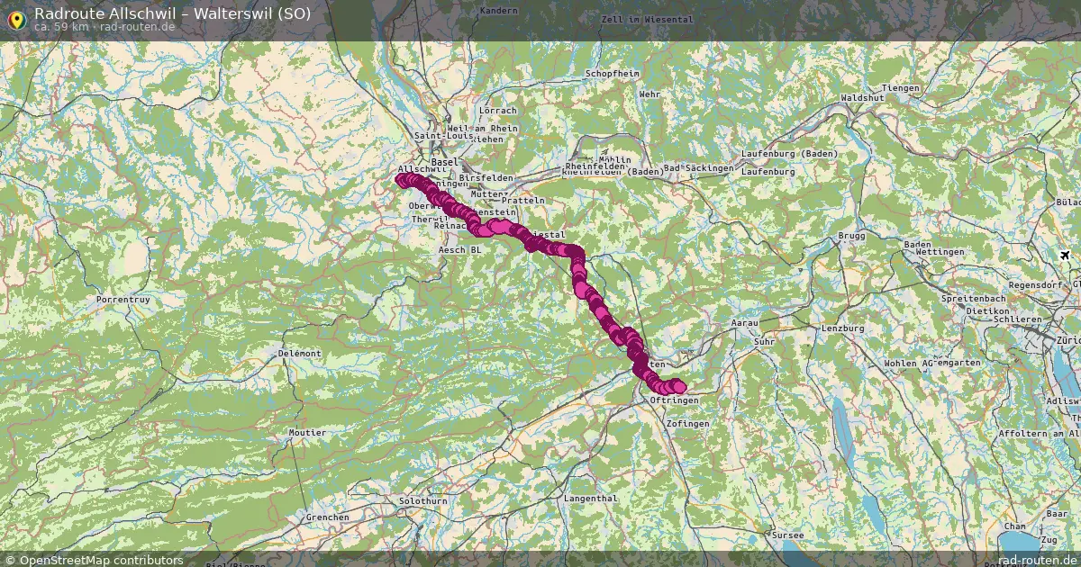 Radtour Allschwil – Walterswil (So)