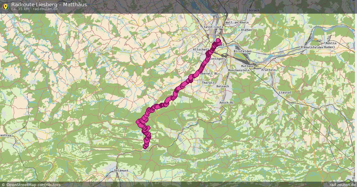 Radtour Liesberg – Matthäus