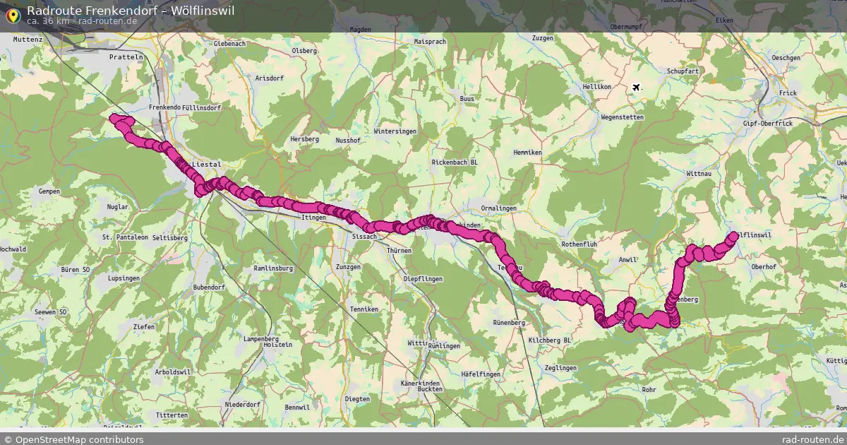 Radtour Frenkendorf – Wölflinswil