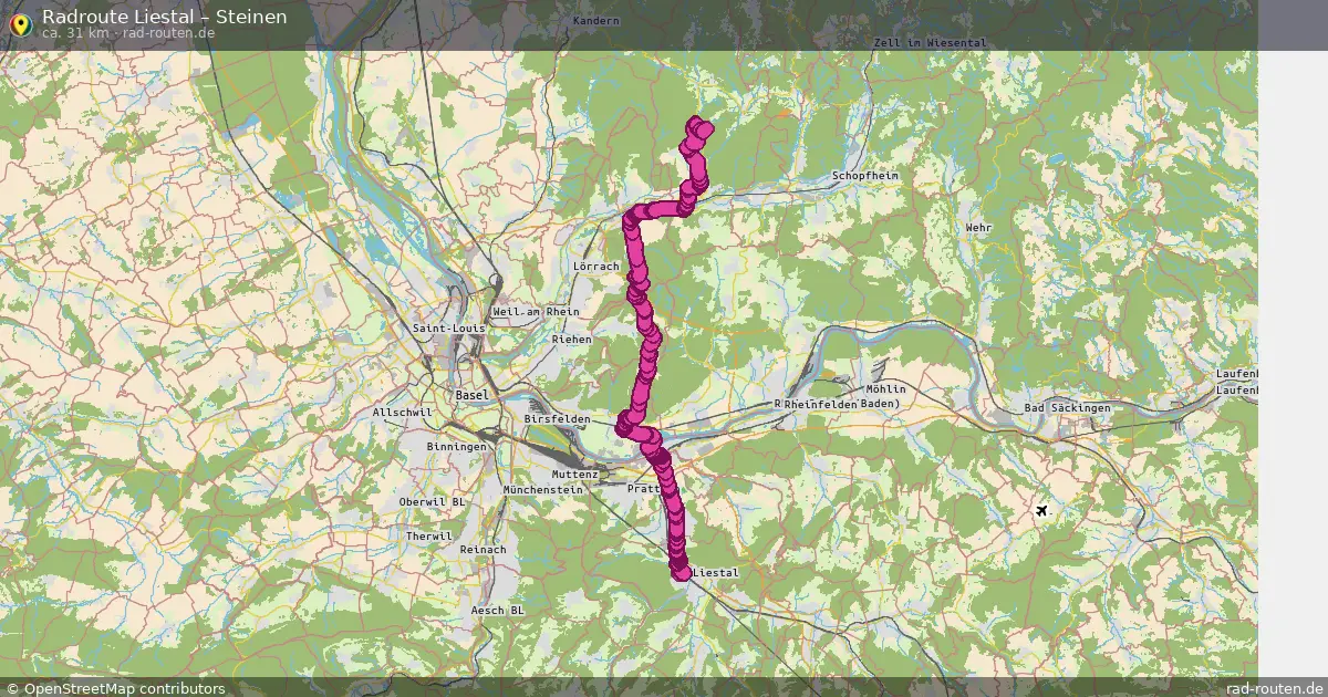 Radtour Liestal – Steinen
