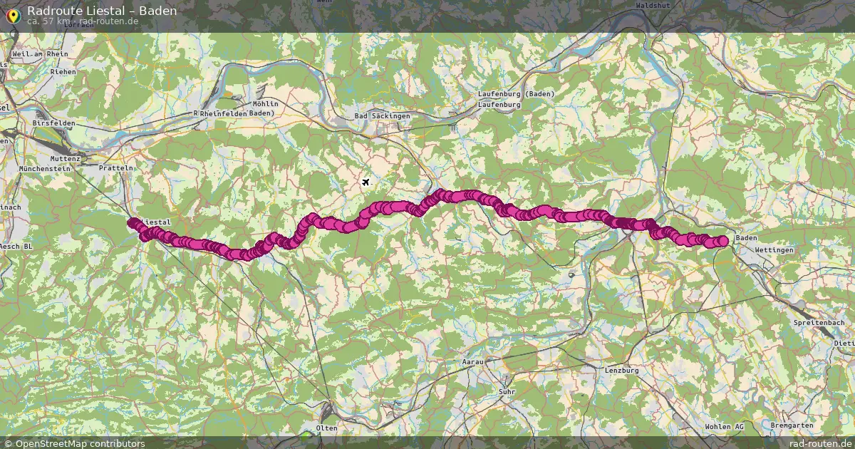 Radtour Liestal – Baden