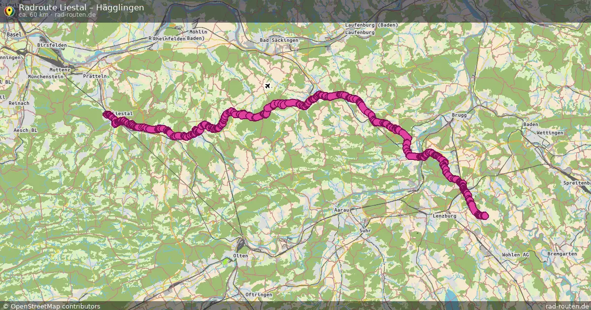 Radtour Liestal – Hägglingen