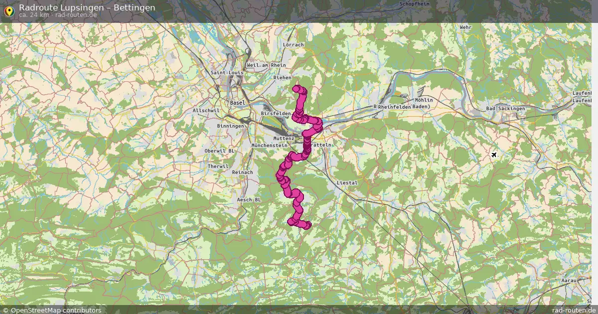 Radtour Lupsingen – Bettingen