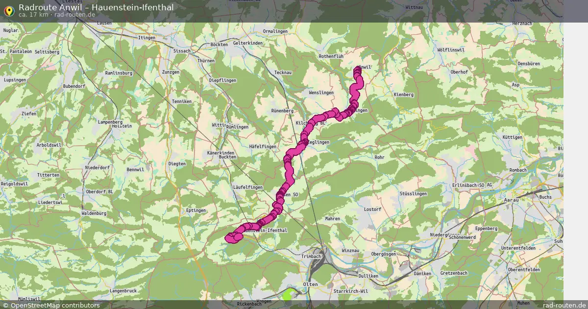 Radtour Anwil – Hauenstein-Ifenthal