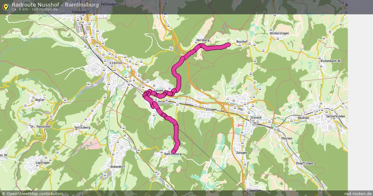 Radtour Nusshof – Ramlinsburg