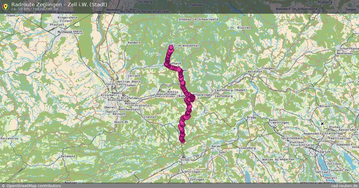 Radtour Zeglingen – Zell I.w. (Stadt)