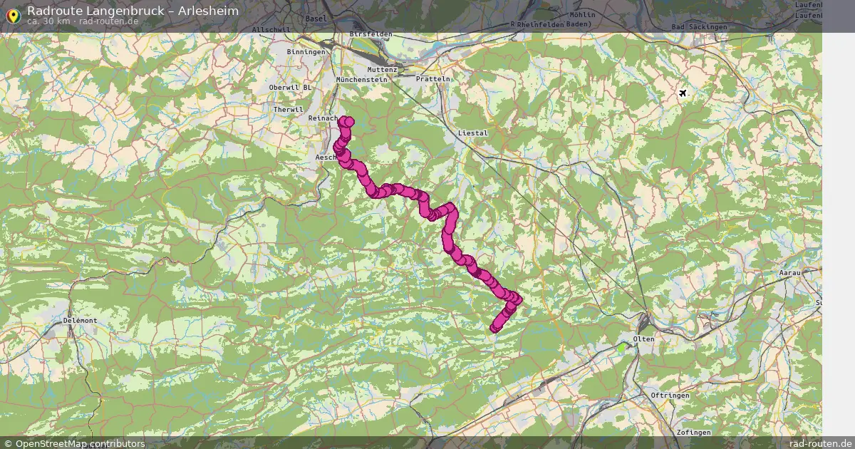 Radtour Langenbruck – Arlesheim
