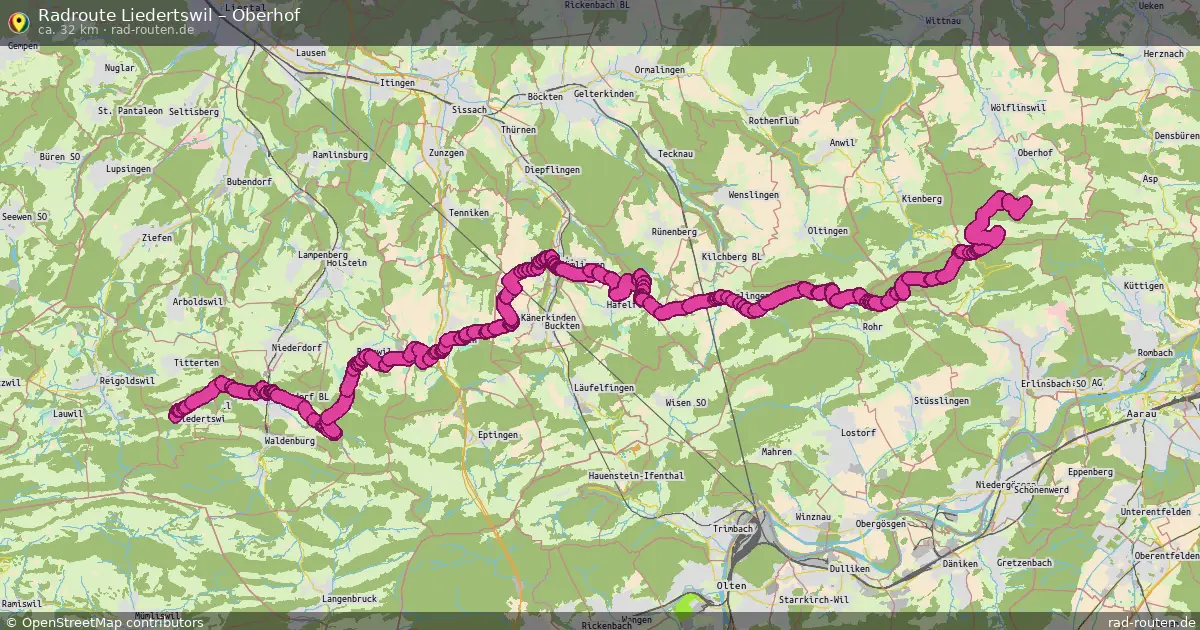 Radtour Liedertswil – Oberhof