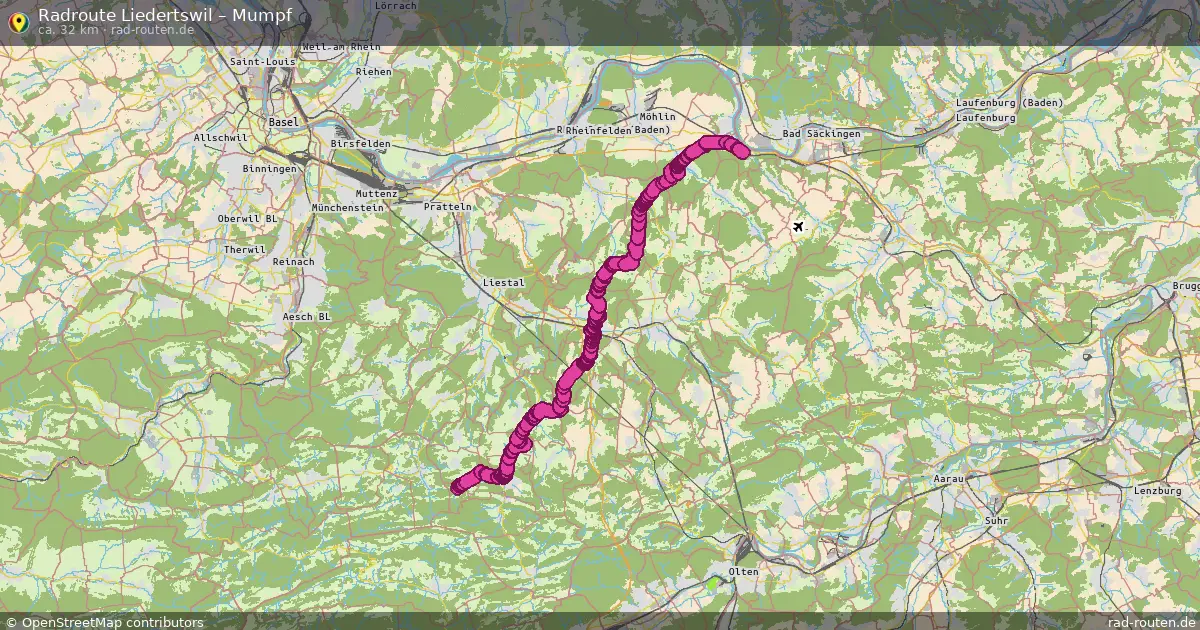 Radtour Liedertswil – Mumpf
