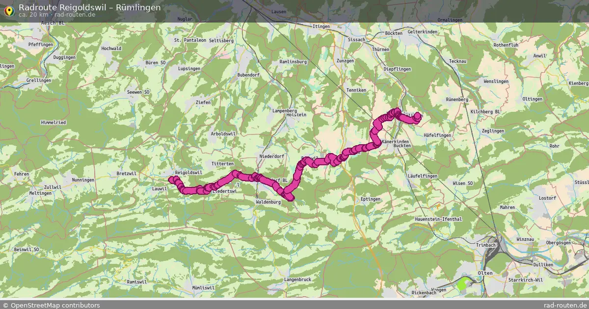 Radtour Reigoldswil – Rümlingen