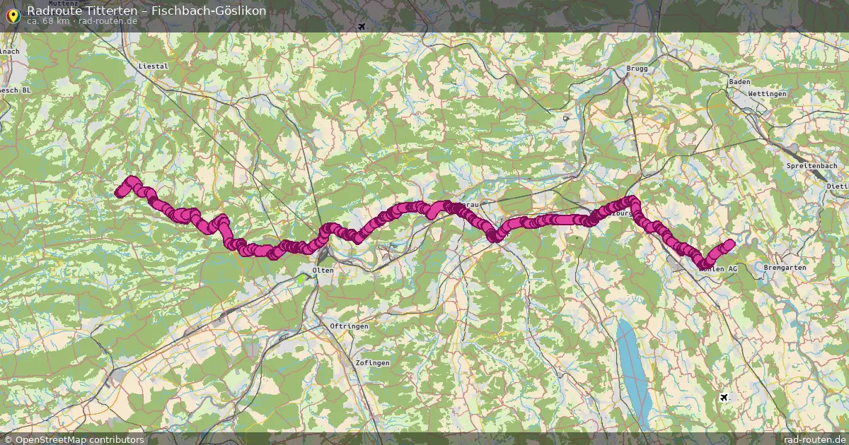 Radtour Titterten – Fischbach-Göslikon