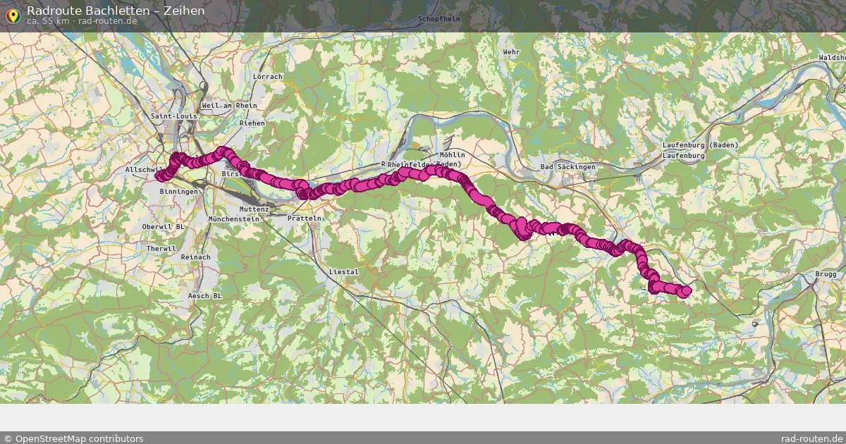 Radtour Bachletten – Zeihen