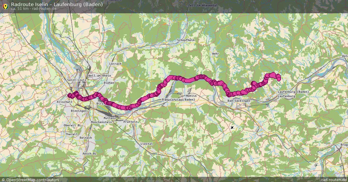 Radtour Iselin – Laufenburg (Baden)