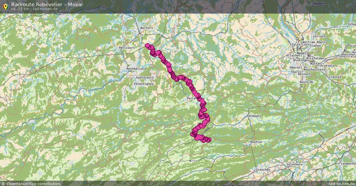 Radtour Rebévelier – Moval