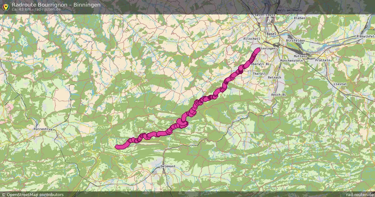 Radtour Bourrignon – Binningen