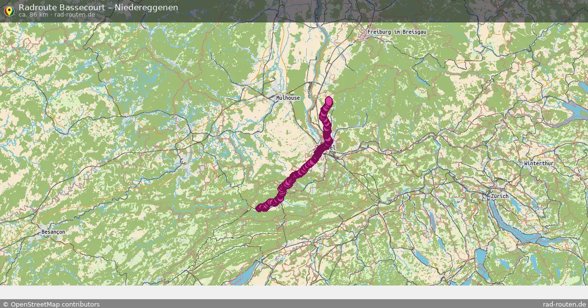 Radtour Bassecourt – Niedereggenen