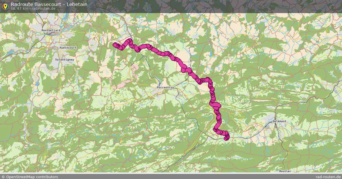 Radtour Bassecourt – Lebetain