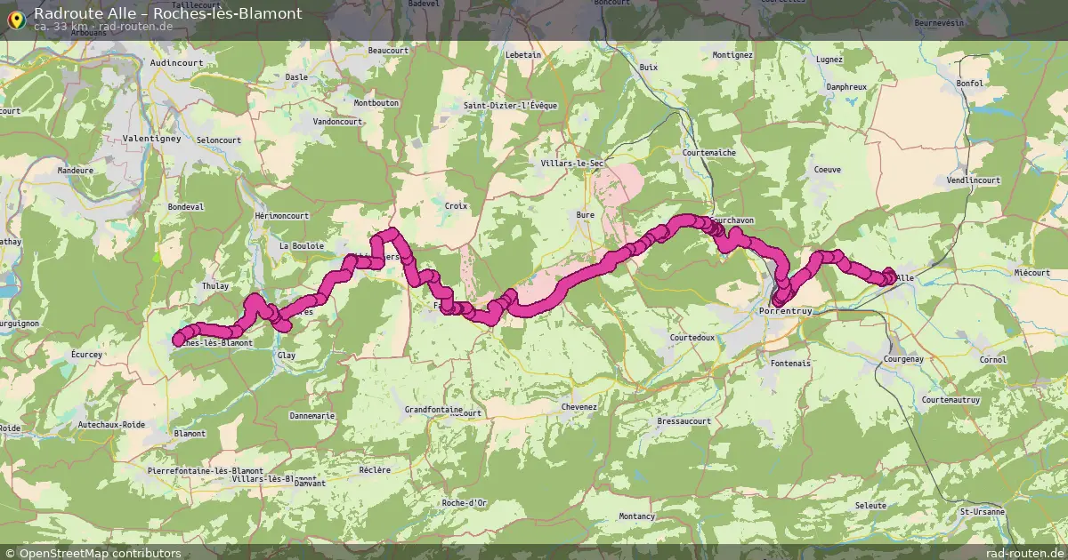 Radtour Alle – Roches-Lès-Blamont