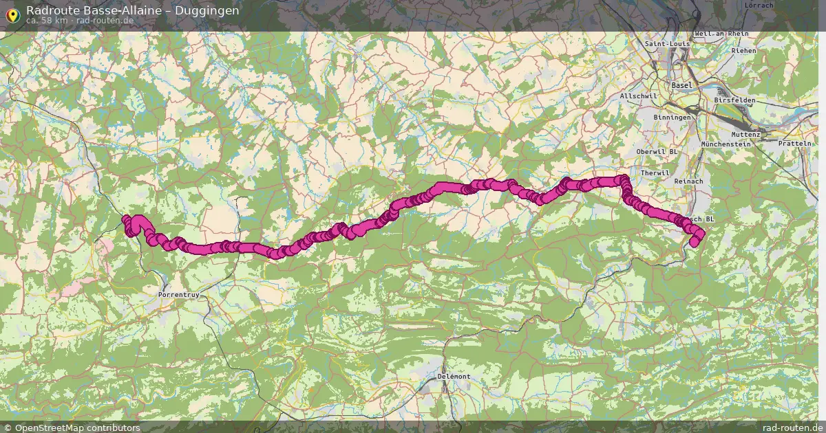 Radtour Basse-Allaine – Duggingen