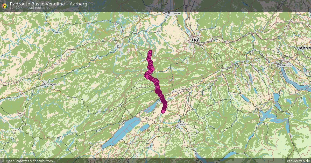 Radtour Basse-Vendline – Aarberg