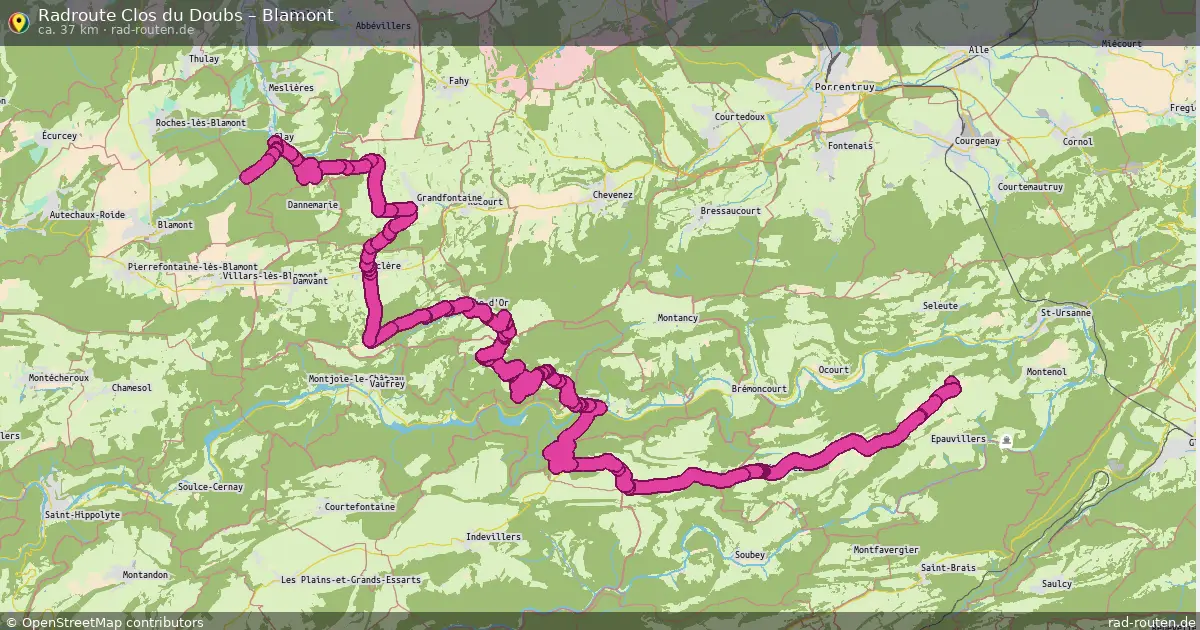 Radtour Clos Du Doubs – Blamont