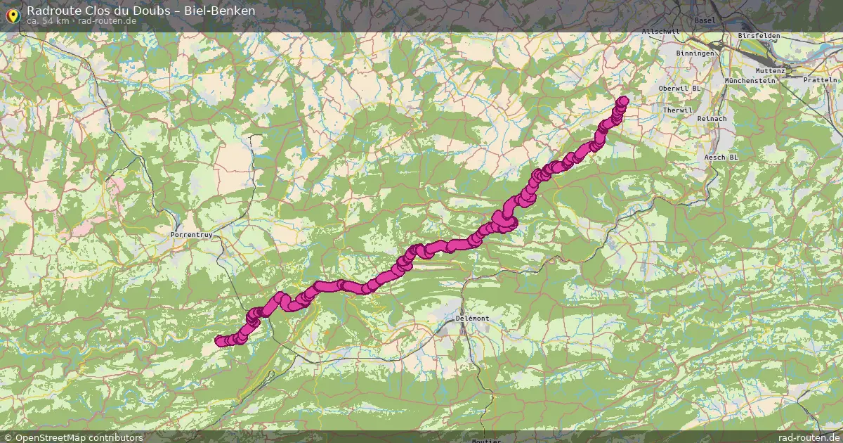 Radtour Clos Du Doubs – Biel-Benken