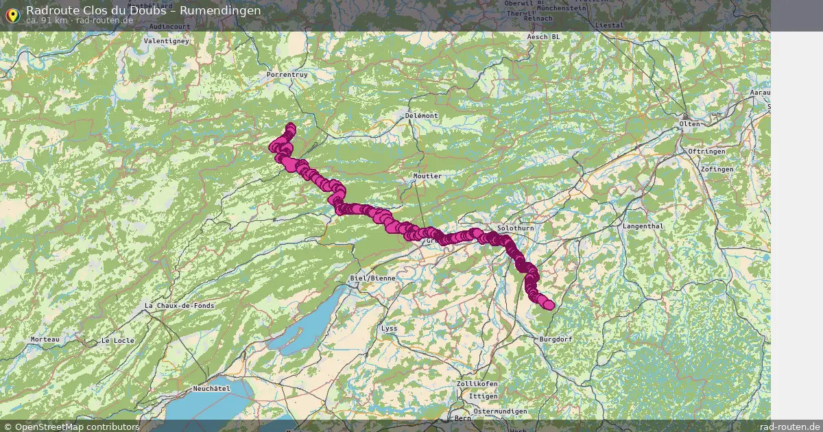 Radtour Clos Du Doubs – Rumendingen