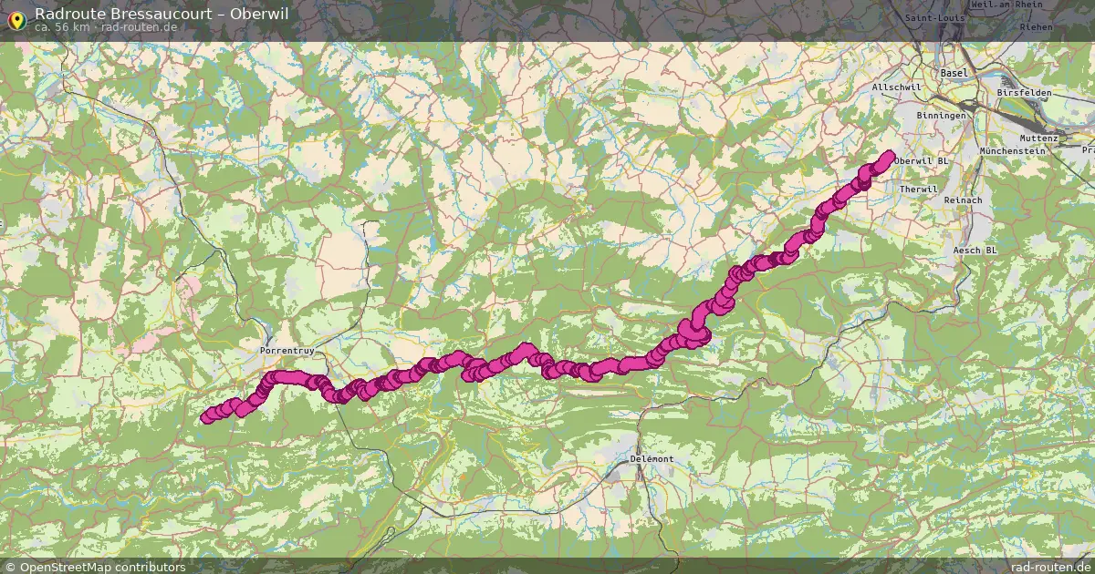 Radtour Bressaucourt – Oberwil