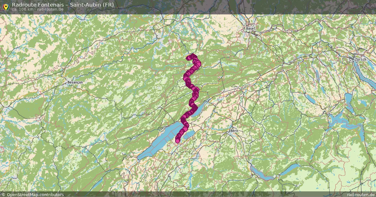 Radtour Fontenais – Saint-Aubin (Fr)