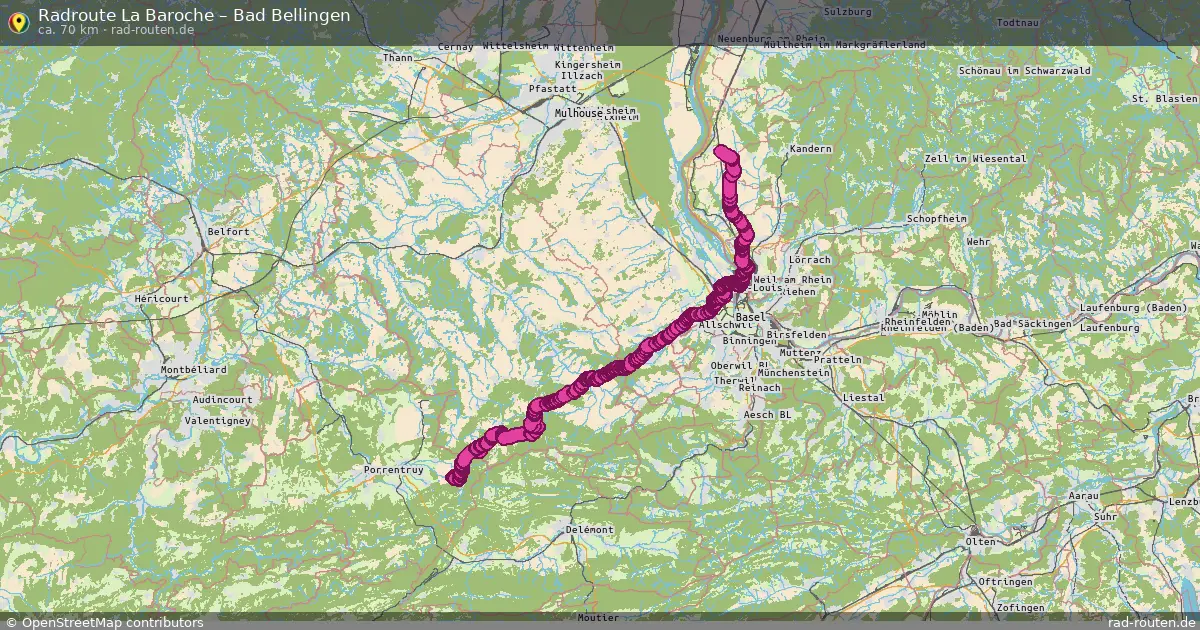 Radtour La Baroche – Bad Bellingen