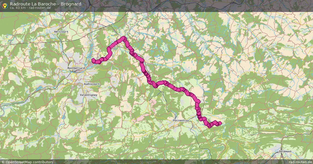 Radtour La Baroche – Brognard