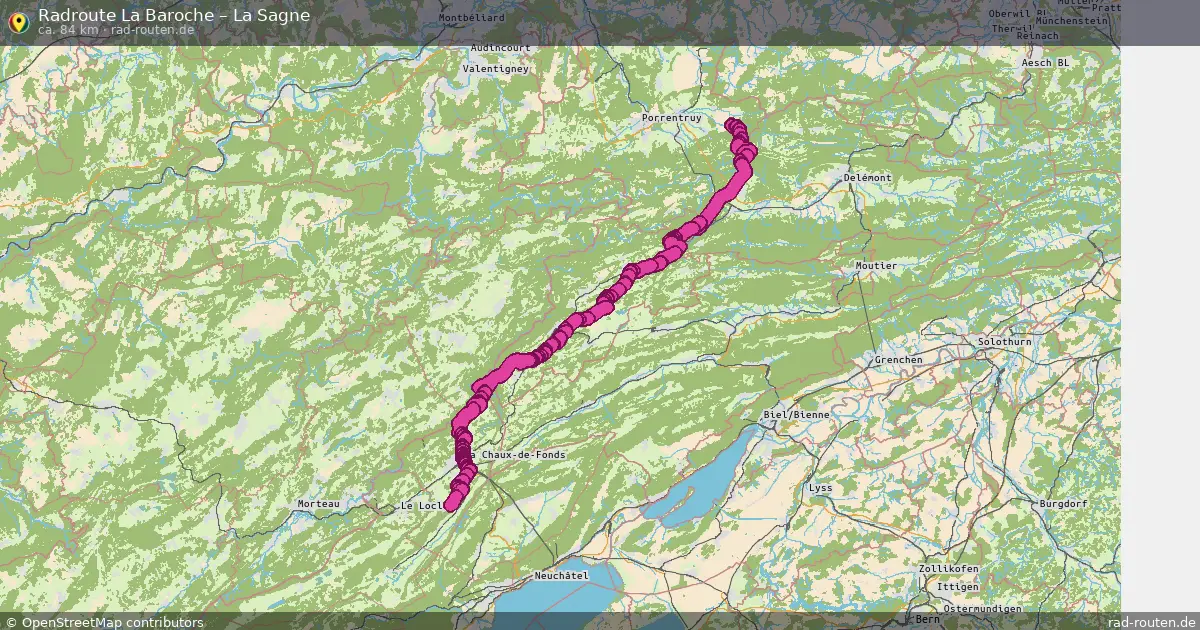 Radtour La Baroche – La Sagne