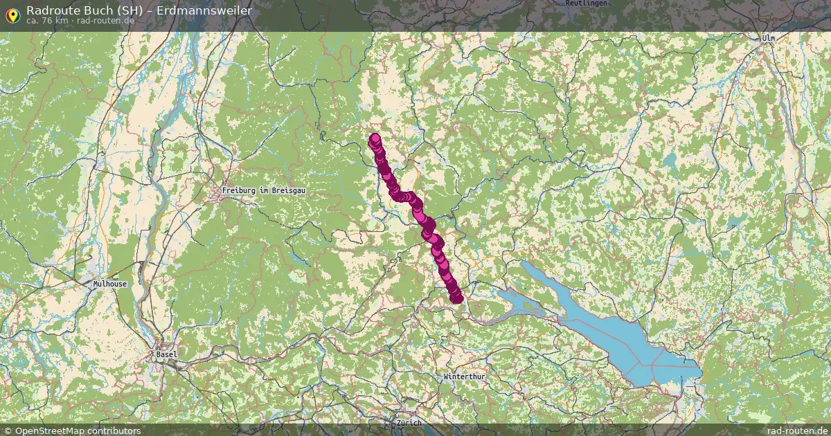 Radtour Buch (Sh) – Erdmannsweiler