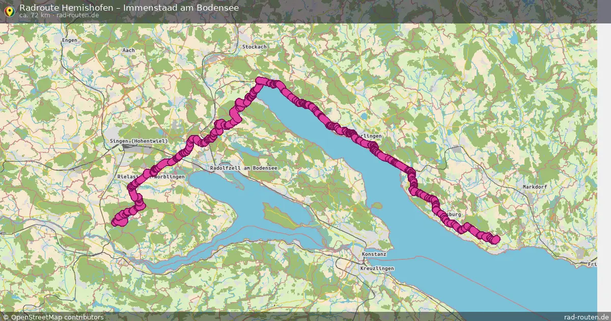 Radtour Hemishofen – Immenstaad Am Bodensee