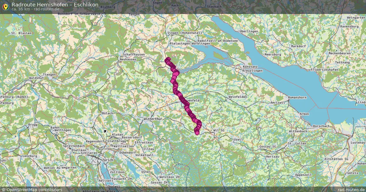 Radtour Hemishofen – Eschlikon