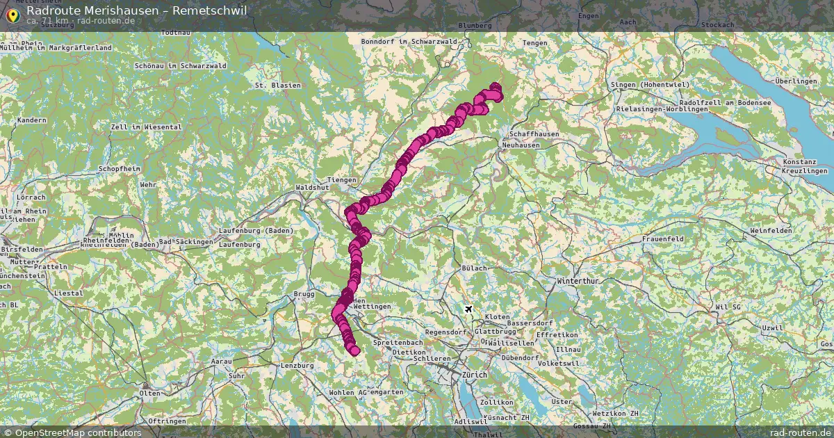 Radtour Merishausen – Remetschwil